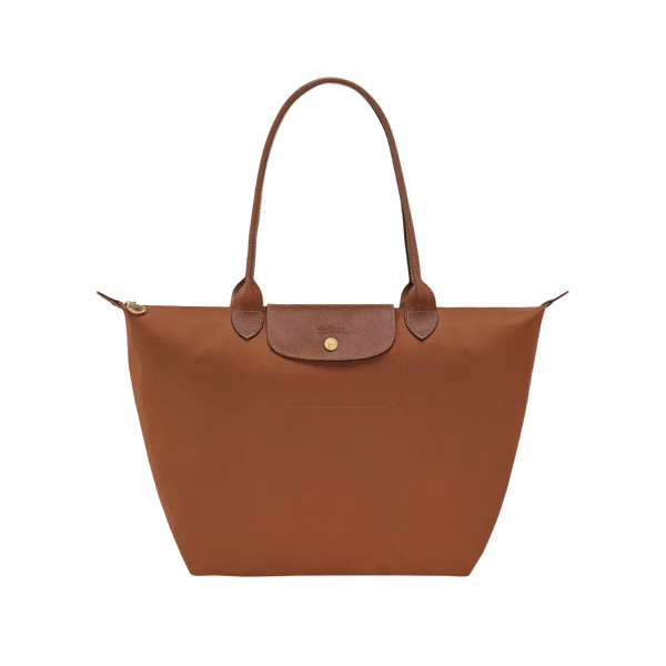 Longchamp Le Pliage Original L Tote bag Cognac - Recycled canvas
