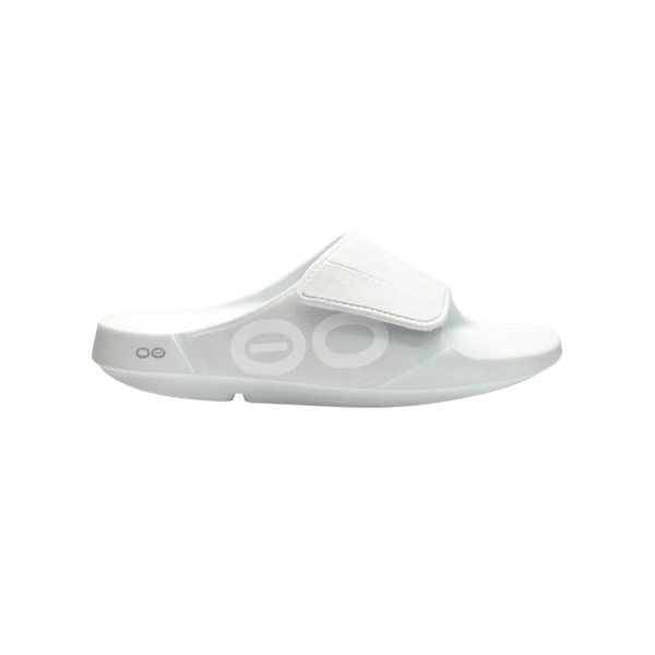 Oofos OOahh Sport Flex Sandal white