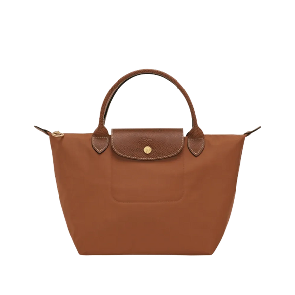 Longchamp Le Pliage Original S Handbag Cognac - Recycled canvas