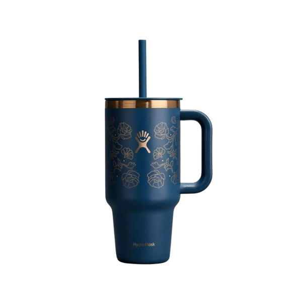 Hydro Flask 32 oz Travel Western Dark Blue