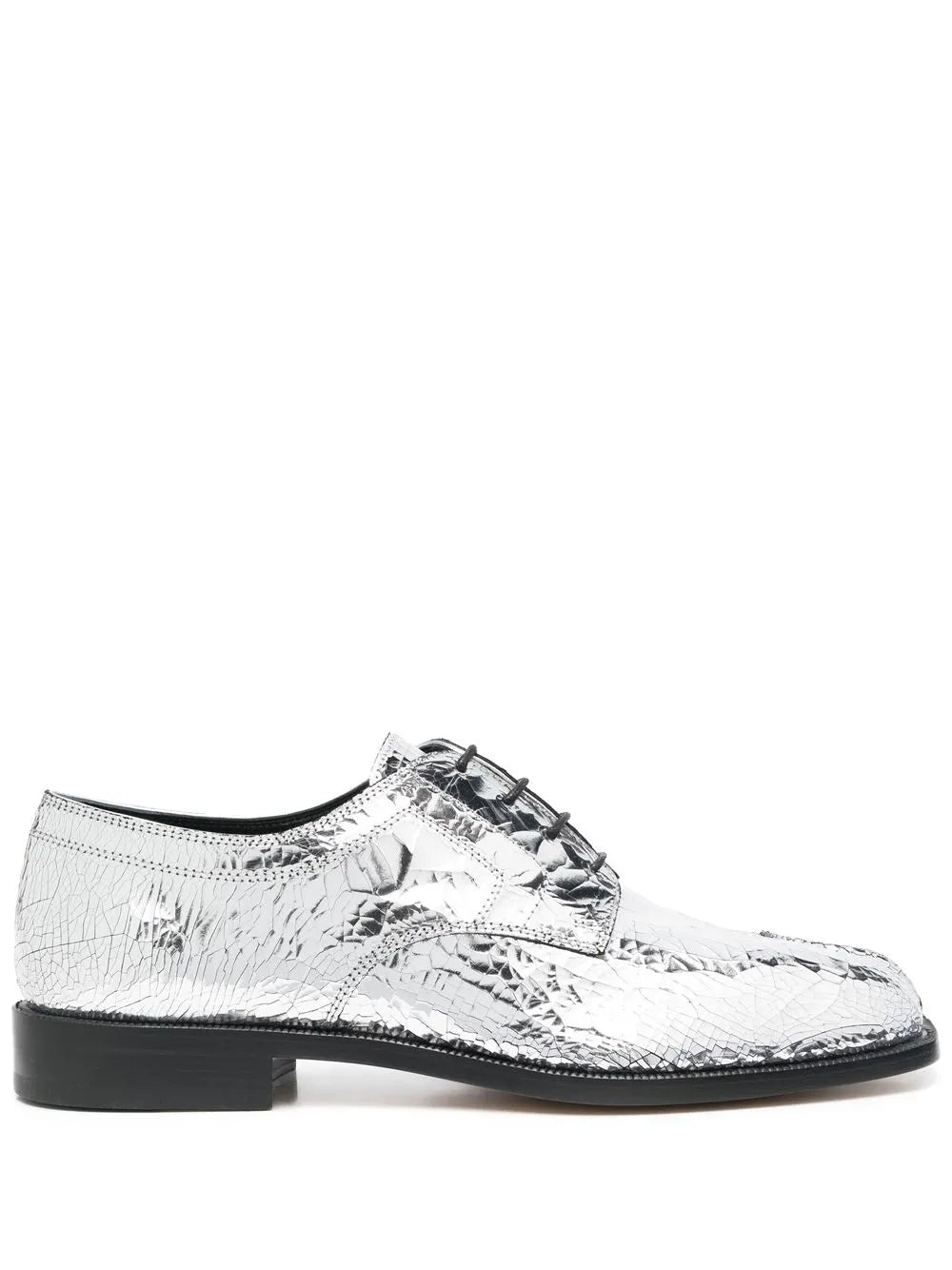 Maison Margiela Maison Margiela Tabi Mirror-Effect Lace-Up Brogues
