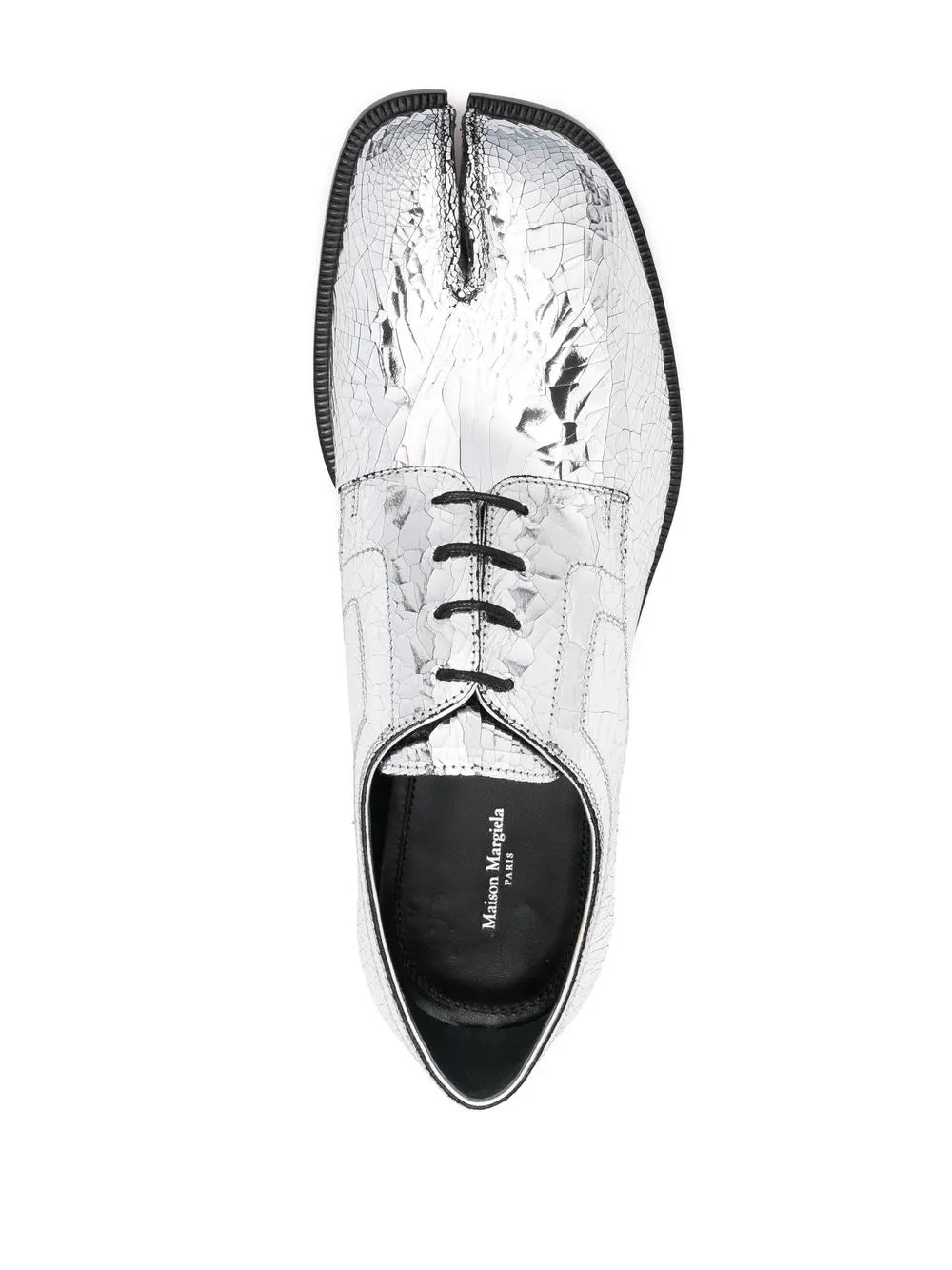Maison Margiela Maison Margiela Tabi Mirror-Effect Lace-Up Brogues