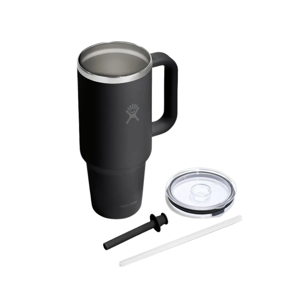 Hydro Flask 24 oz Travel Black-Clear