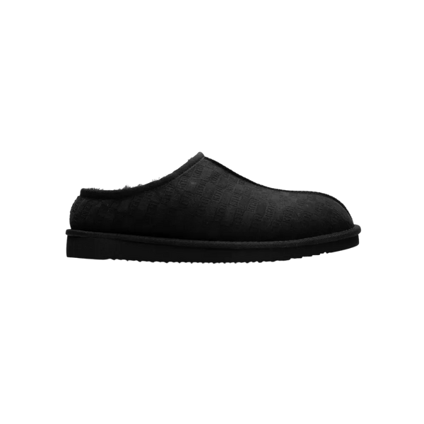 Kith Monogram Shearling Slippers - Black