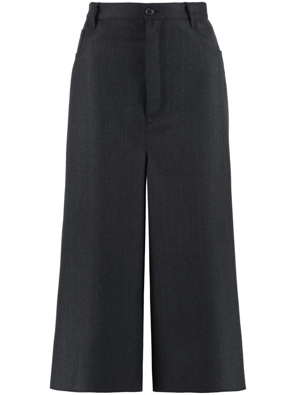 Balenciaga wide-leg cropped trousers