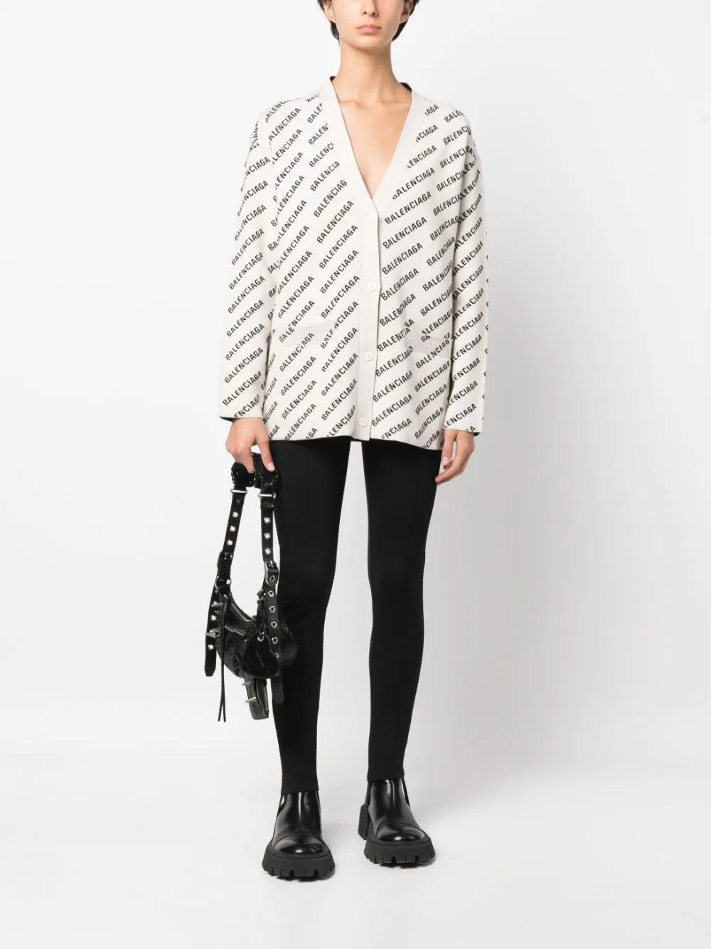 Balenciaga Mini Allover Logo cardigan