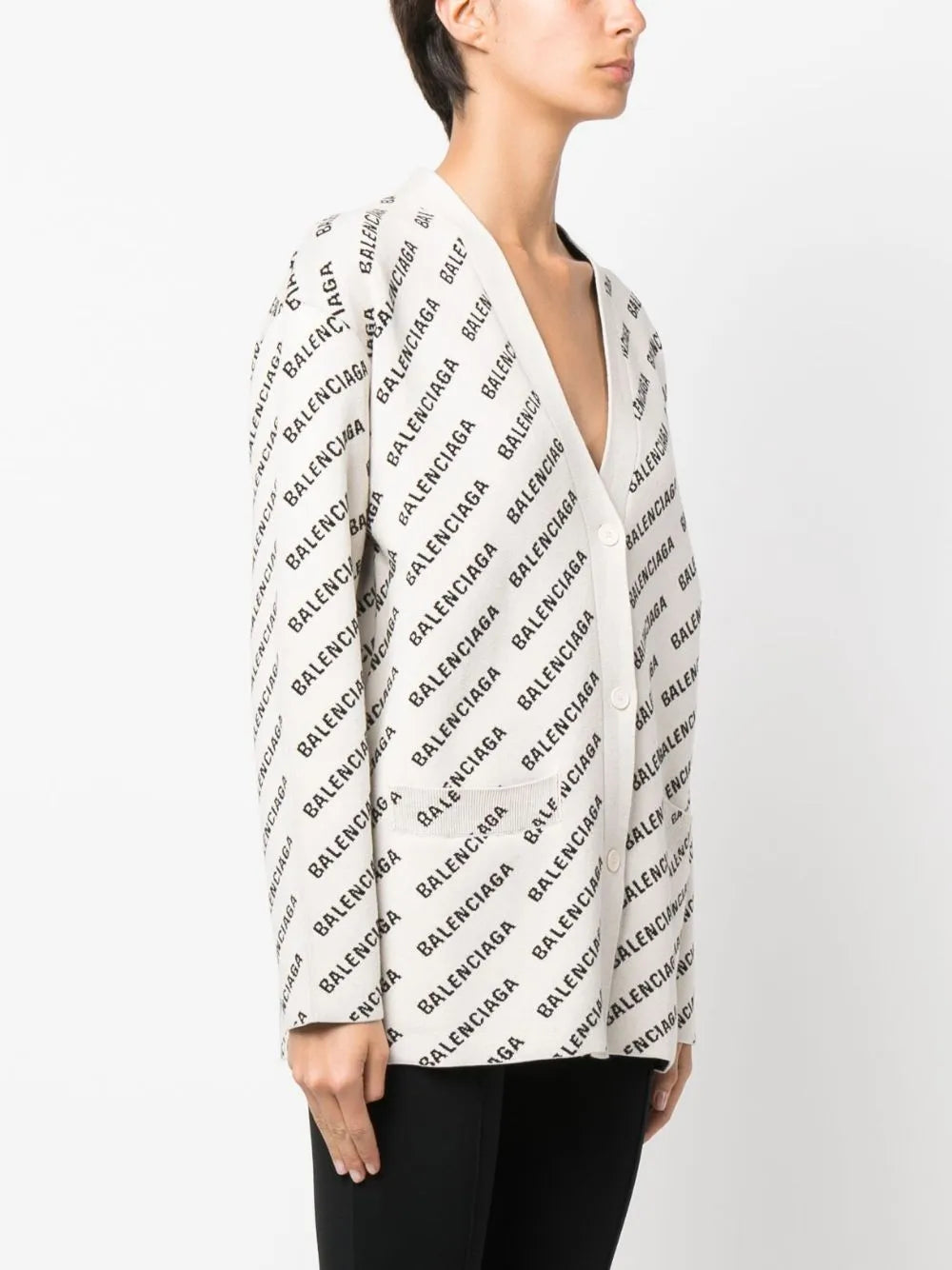 Balenciaga Mini Allover Logo cardigan