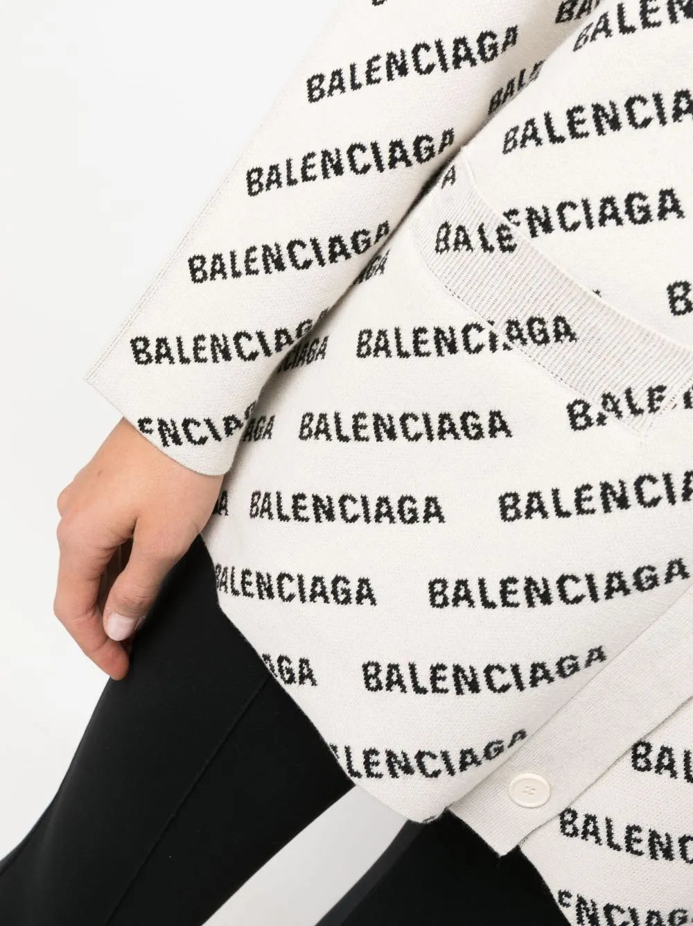 Balenciaga Mini Allover Logo cardigan