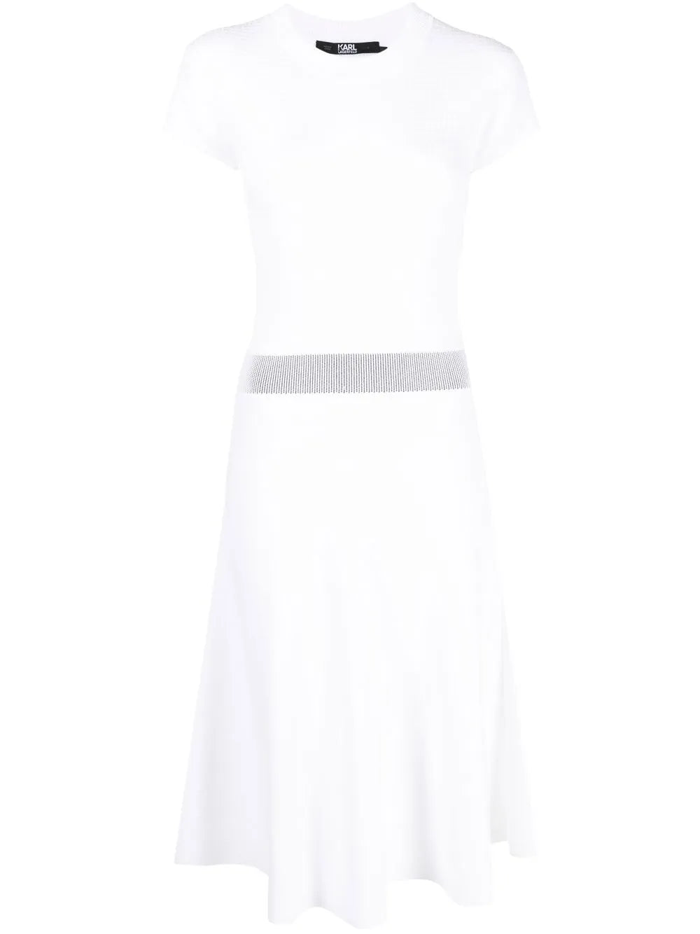Karl Lagerfeld Karl Lagerfeld Short-Sleeve Knit Midi Dress