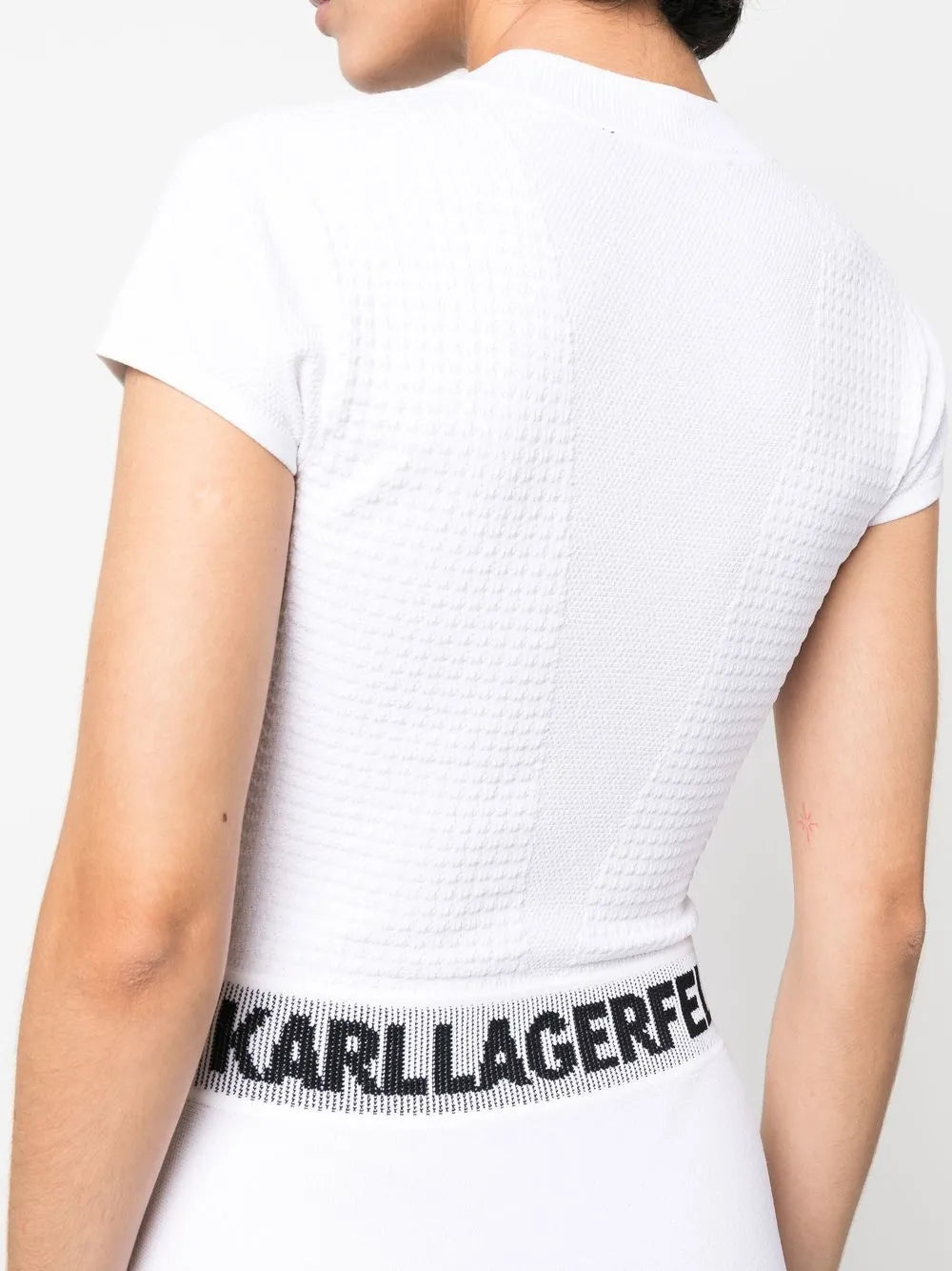 Karl Lagerfeld Karl Lagerfeld Short-Sleeve Knit Midi Dress