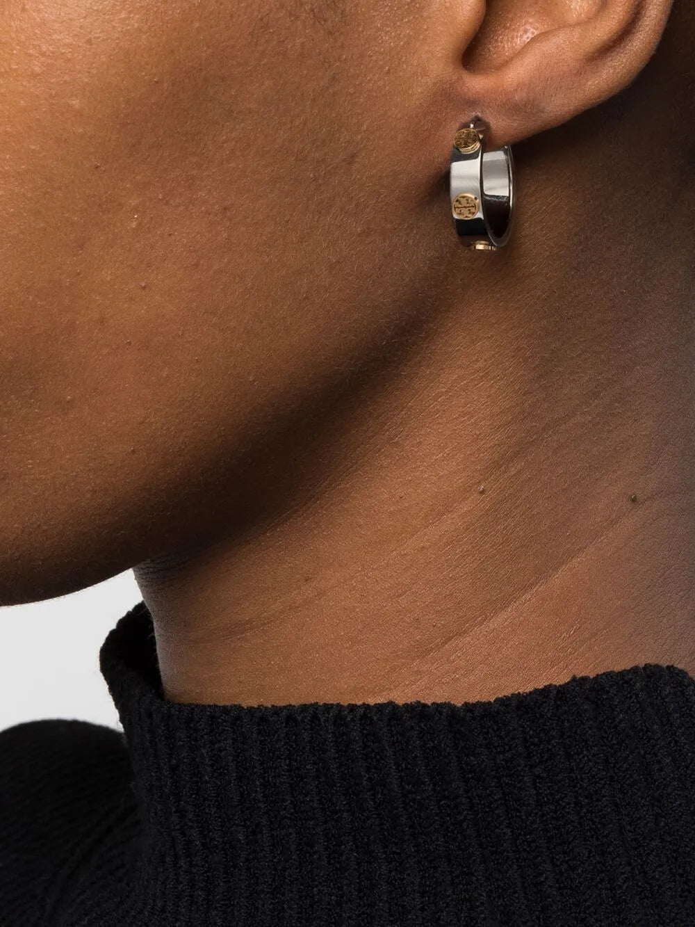 Tory Burch Miller stud hoop earrings