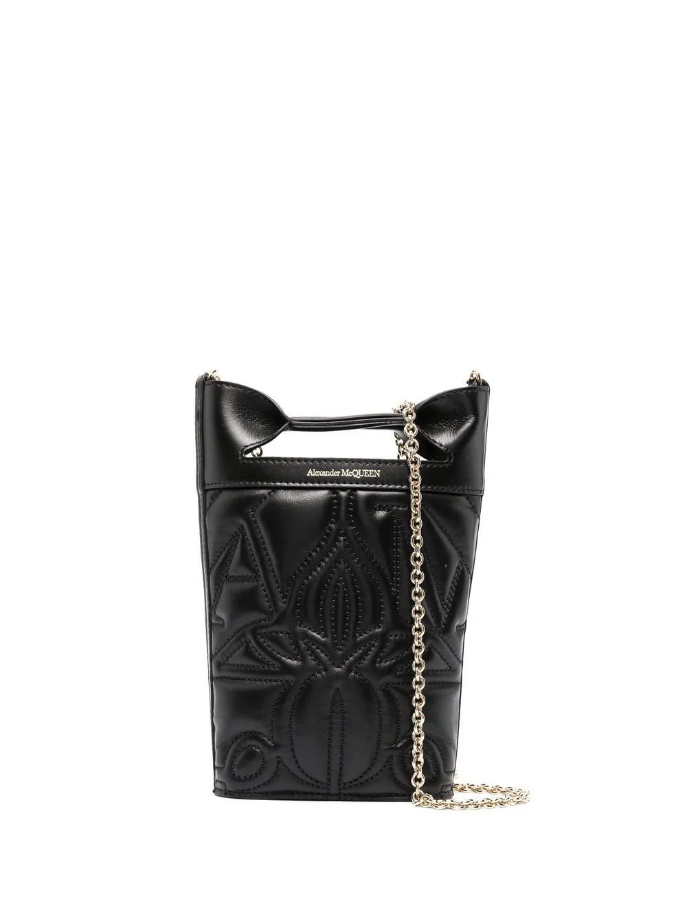 Alexander Mcqueen Alexander Mcqueen Embroidered Mini Bucket Bag