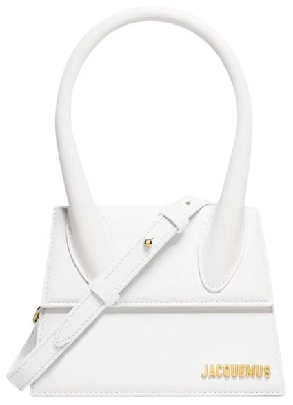 Jacquemus Jacquemus The Medium Chiquito Leather Handbag White