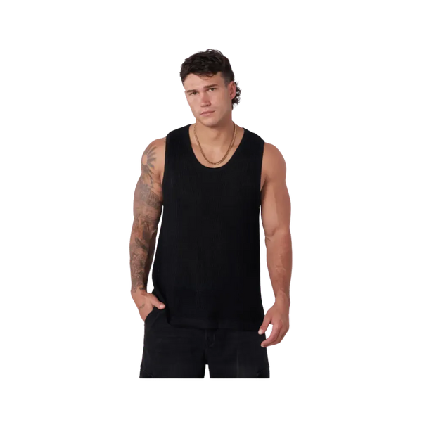 Young LA Crochet Tanks Black