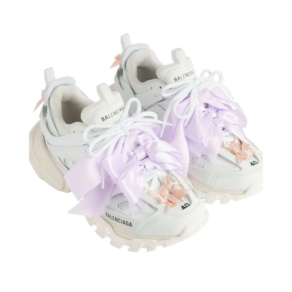 Balenciaga Track Bow Sneaker In White