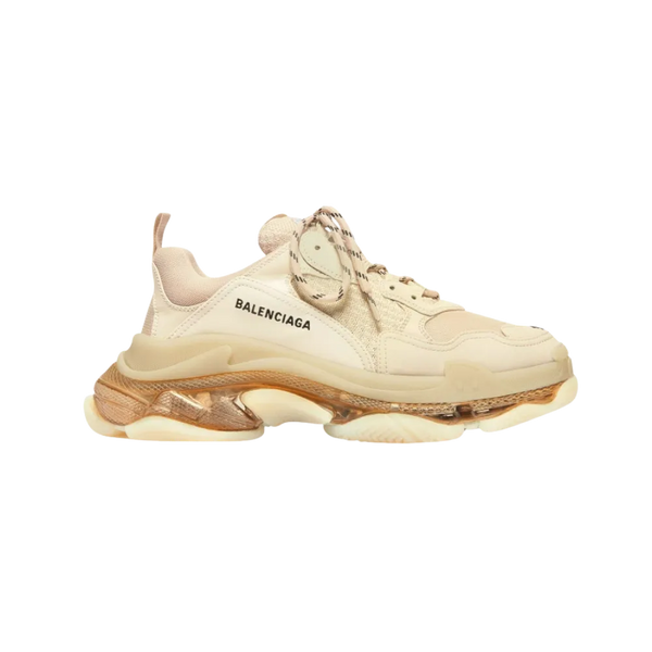 Balenciaga Triple S Clear Sole Sneaker In Beige