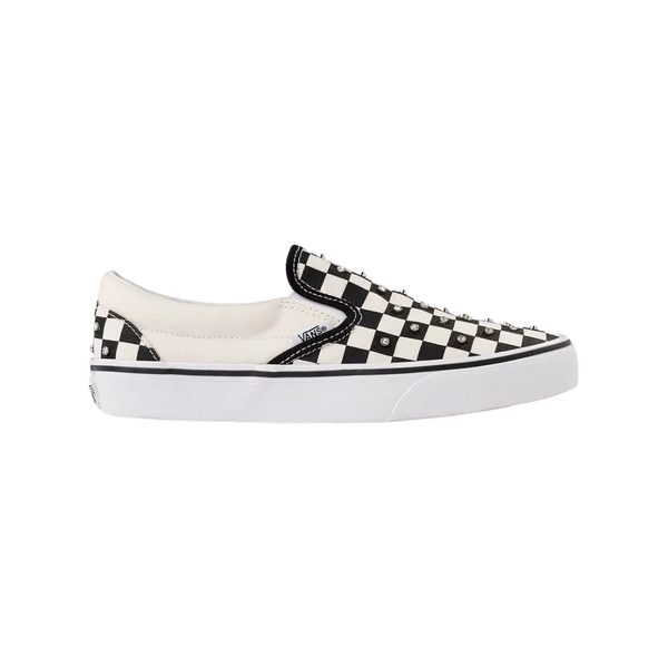 Vans Classic Slip-On Checkerboard Shoe Black And White