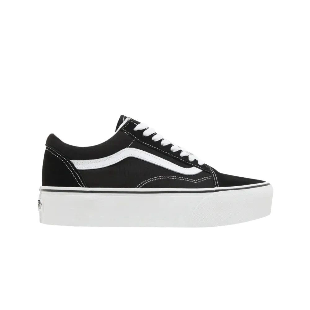 Vans Old Skool Platform Shoe Black And White