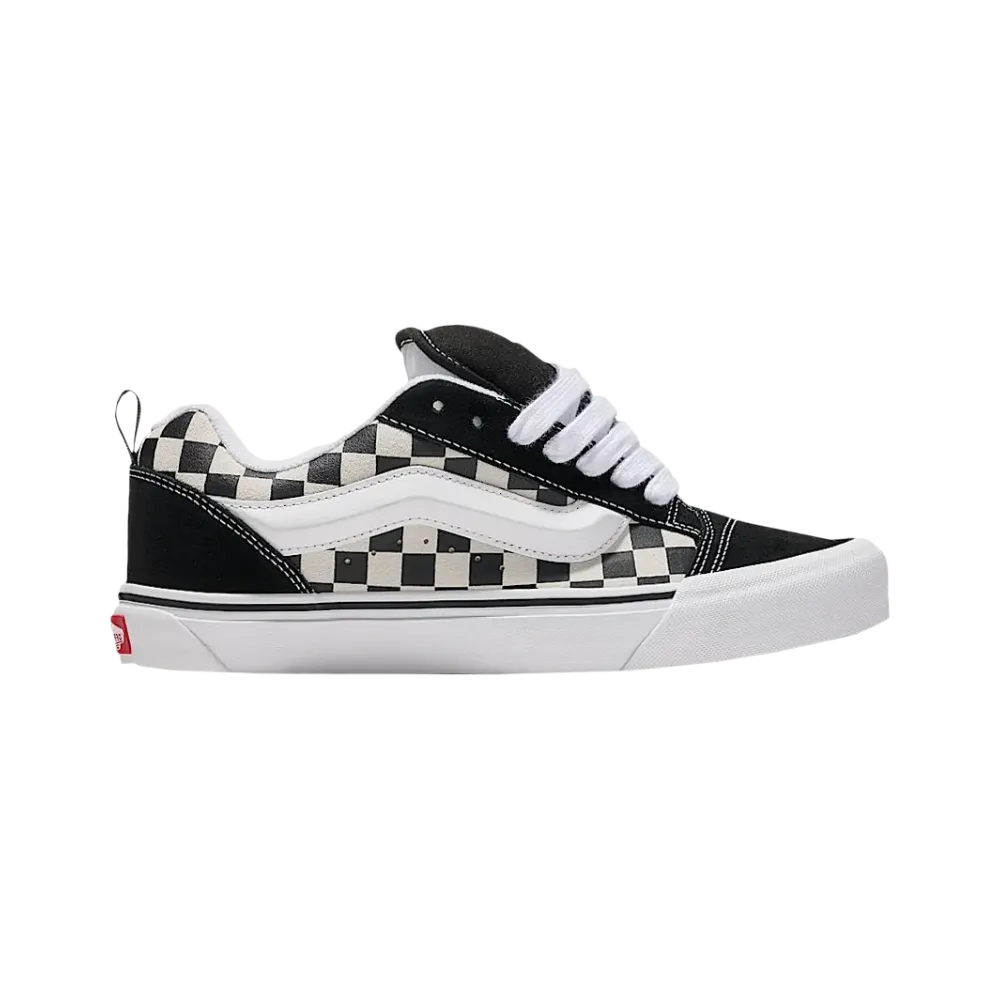 Vans Knu Skool Checkerboard Shoe Black And White