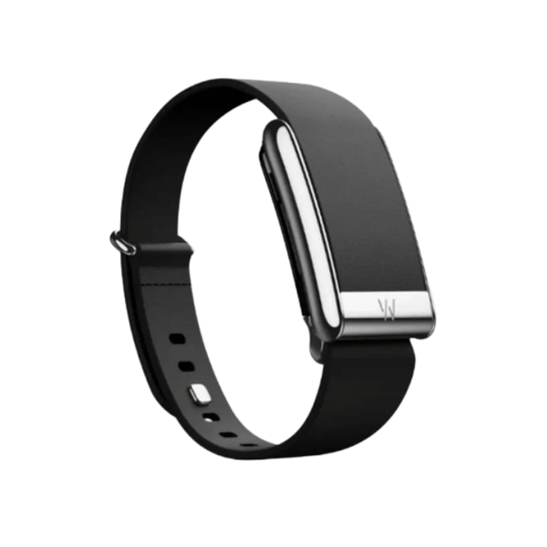 Whoop 5.0 Leatherluxe Tapered Black with Titanium Band (12 Month Subscription Included)