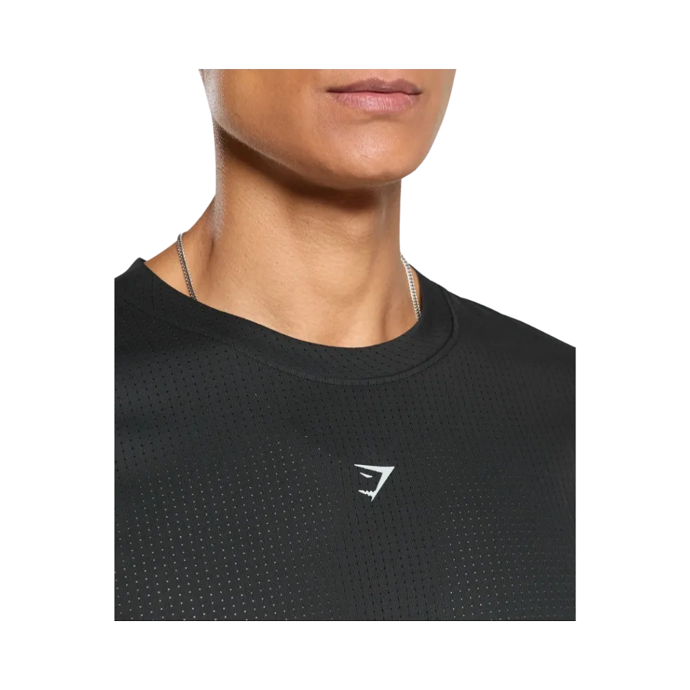 Gymshark Running T Shirt Slim Fit Black