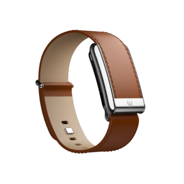 Whoop 5.0 Peak / MG Life Leatherluxe Straight Chestnut/Cream with Titanium Band (Strap Only)