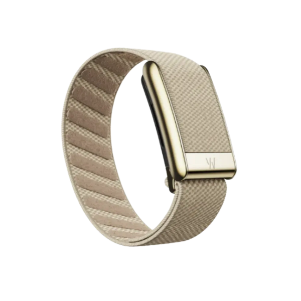 Whoop 5.0 Peak / MG Life Superknit Luxe Dune with Gold Band (Strap Only)