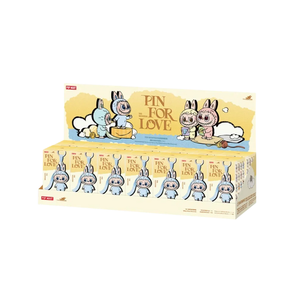Pop Mart Labubu The Monsters Pin for Love Series Vinyl Plush Pendant (A-M) Sealed Case (14 Blind Box)