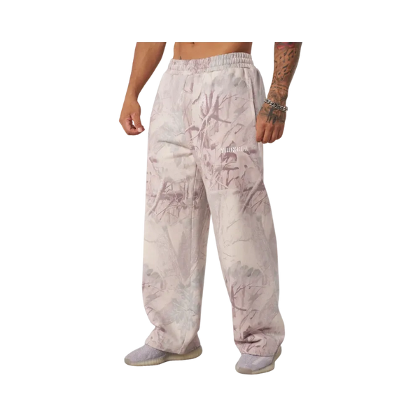YoungLA Tree Camo Collection No Cuff Sweats Desert Tan Tree Camo