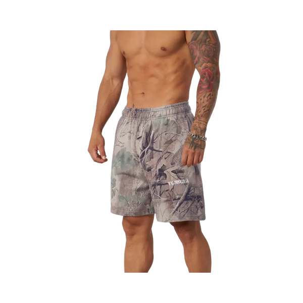 YoungLA Tree Camo Collection Shorts Beige Tree Camo