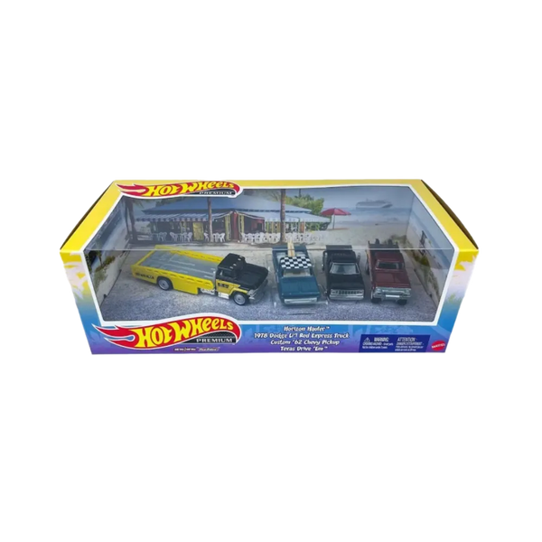 Hot Wheels Premium Horizon Hauler 1978 Dodge Custom '62 Pickup Set