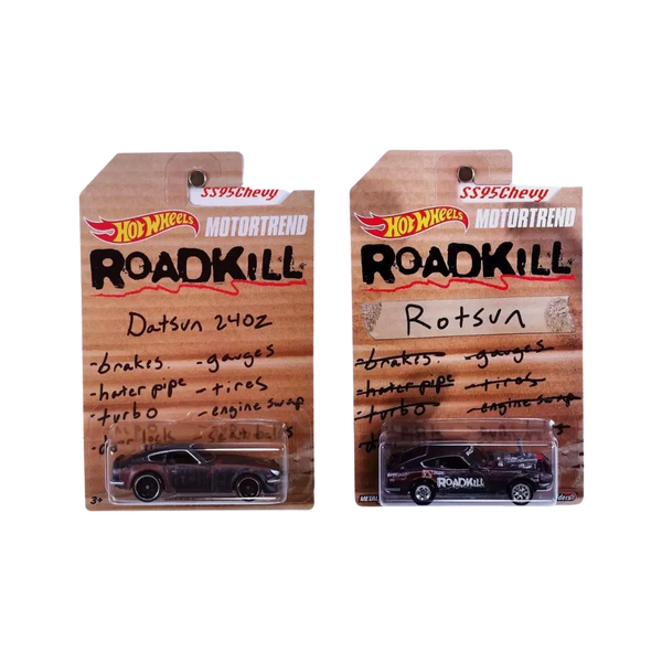 Hot Wheels Motortrend Roadkill Rotsun Custom '71 & Datsun 240Z Set