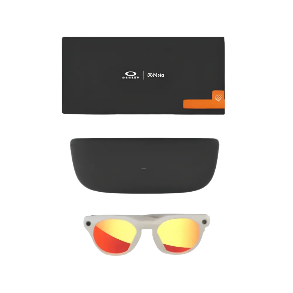 Meta x Oakley HSTN Glasses - Warm Grey/Prizm Ruby