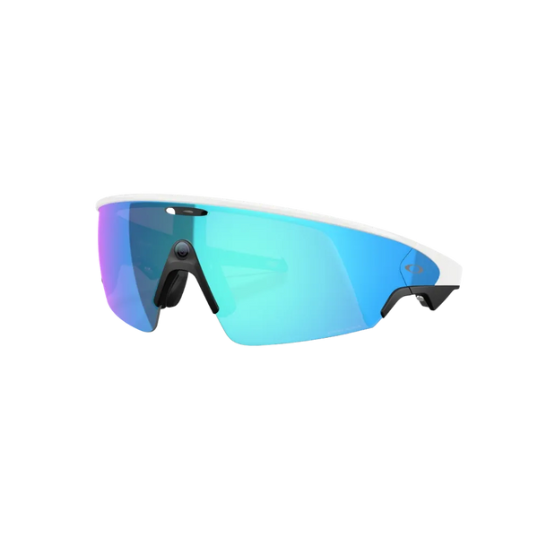 Meta x Oakley Sunglass Vanguard Prizm Sapphire Lenses with White Frame