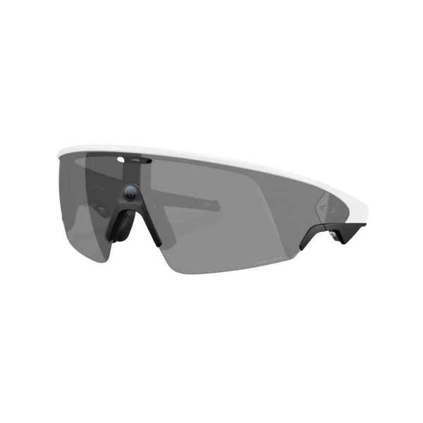 Meta x Oakley Sunglass Vanguard Prizm Black Lenses with White Frame