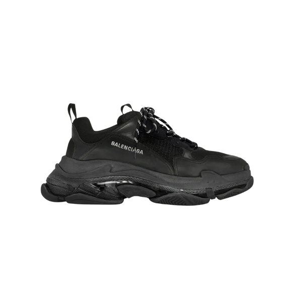 Balenciaga Triple S Clear Sole Sneaker In Black