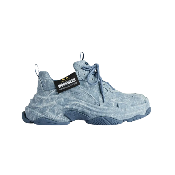 Balenciaga Triple S Canvas Sneaker In Blue