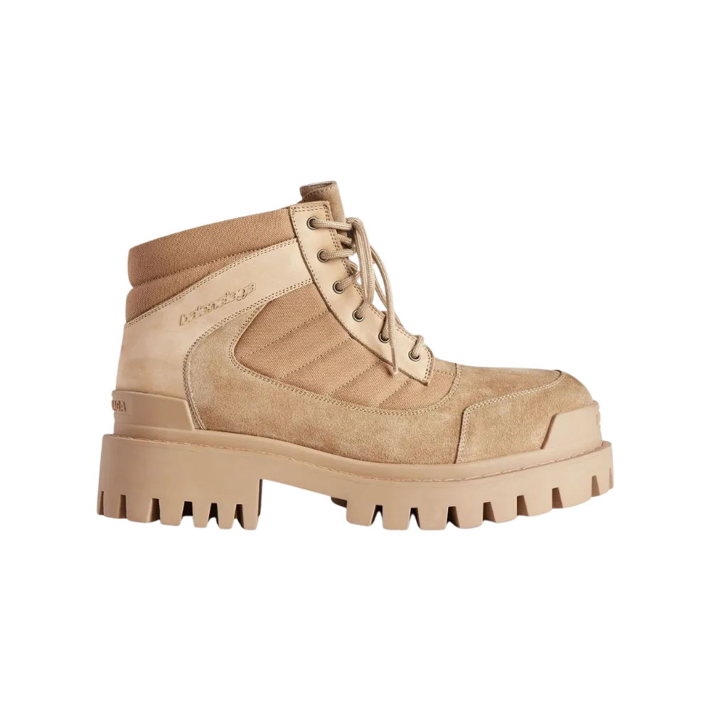 Balenciaga Combat Strike Low Boot In Sand