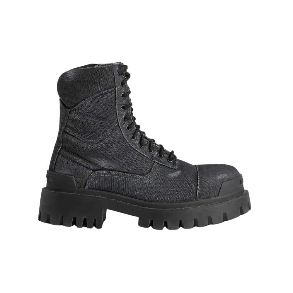 Balenciaga Combat Strike Boot In Black