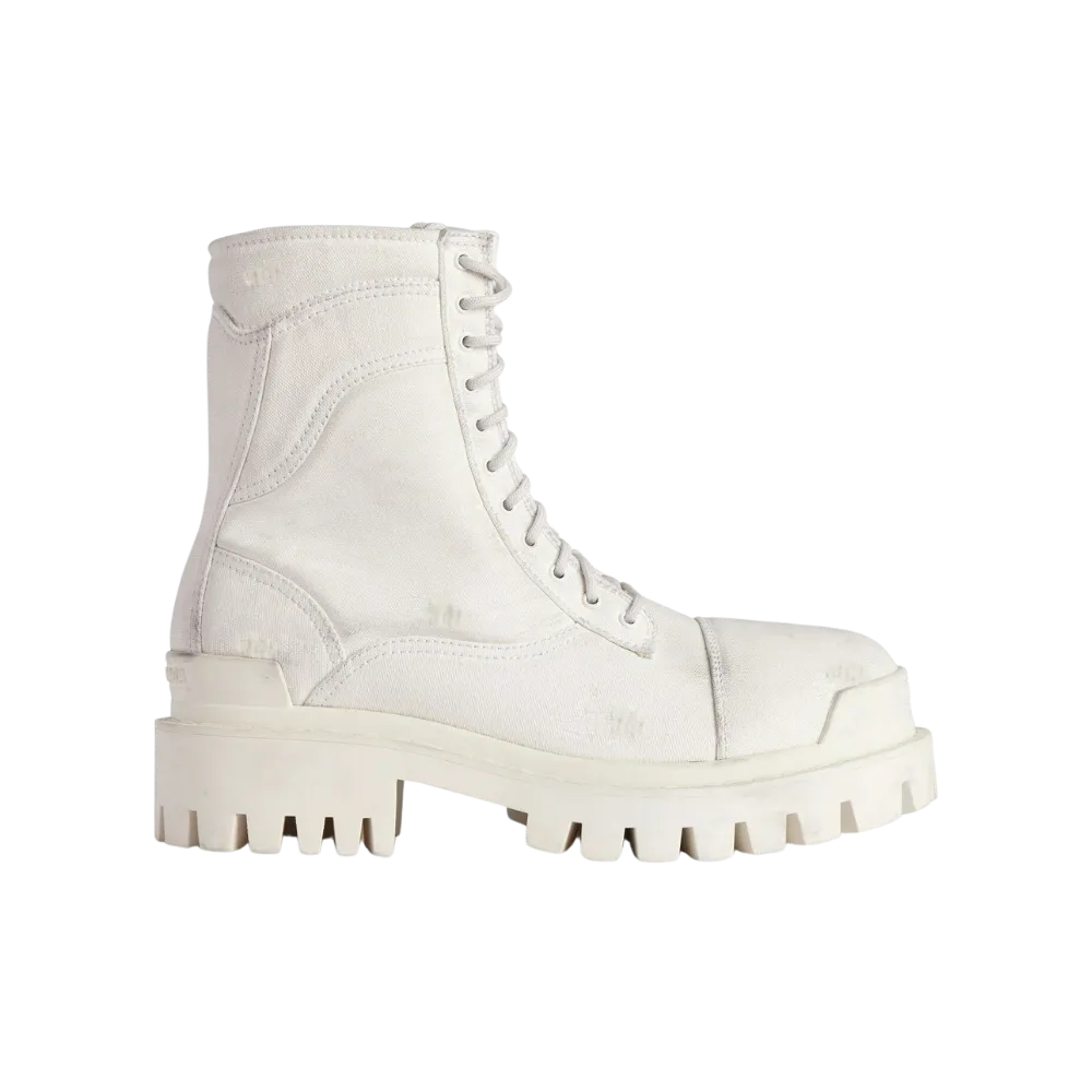 Balenciaga Combat Strike Boot In White