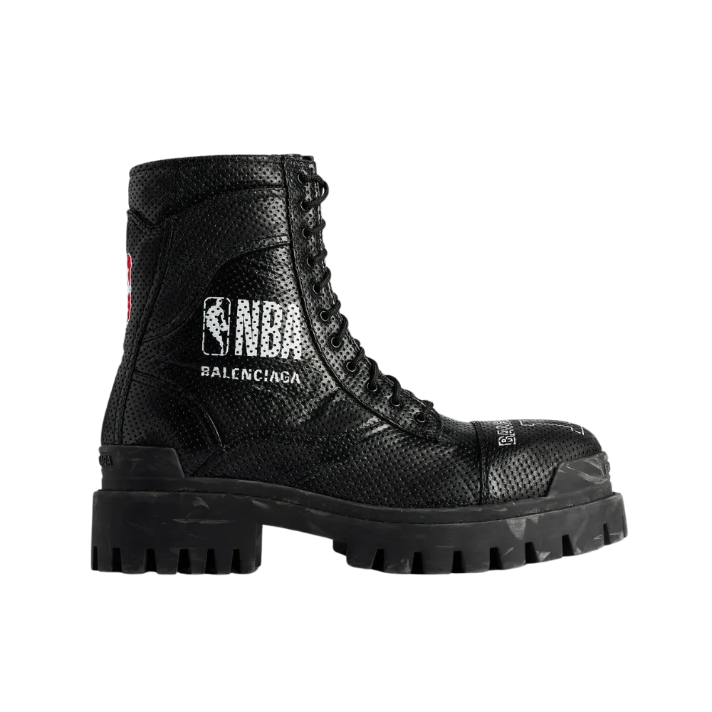 Balenciaga NBA Collaboration Combat Strike Boot in Black