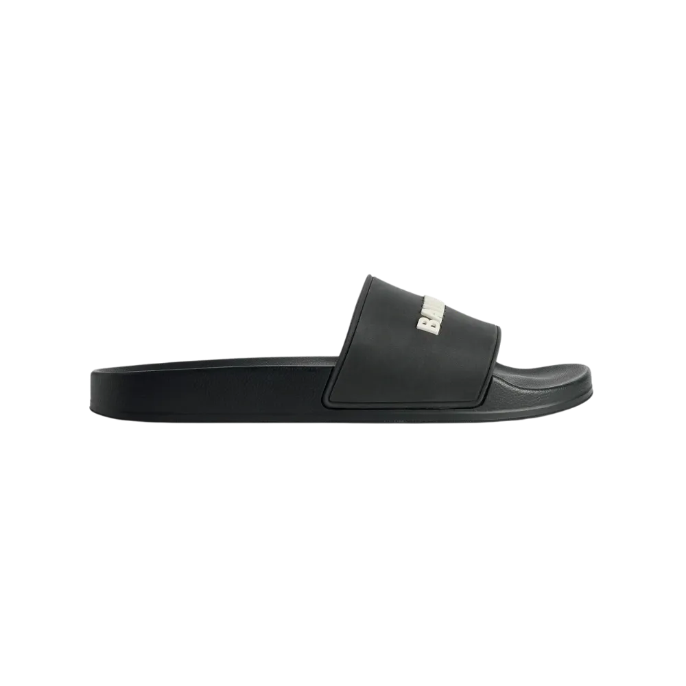 Balenciaga Pool Slide Sandal In Black