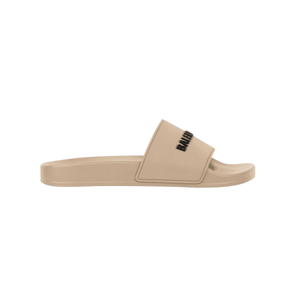 Balenciaga Pool Slide Sandal In Beige