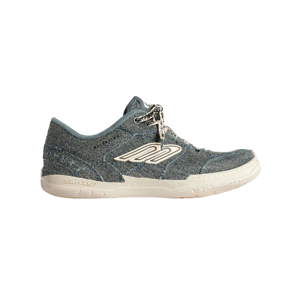 Balenciaga Hamptons Denim Sneaker In Off White