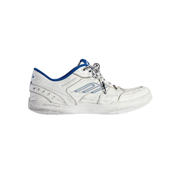 Balenciaga Hamptons Worn-Out Sneaker In White