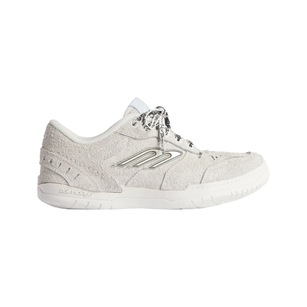 Balenciaga Hamptons Suede Sneaker In Off White