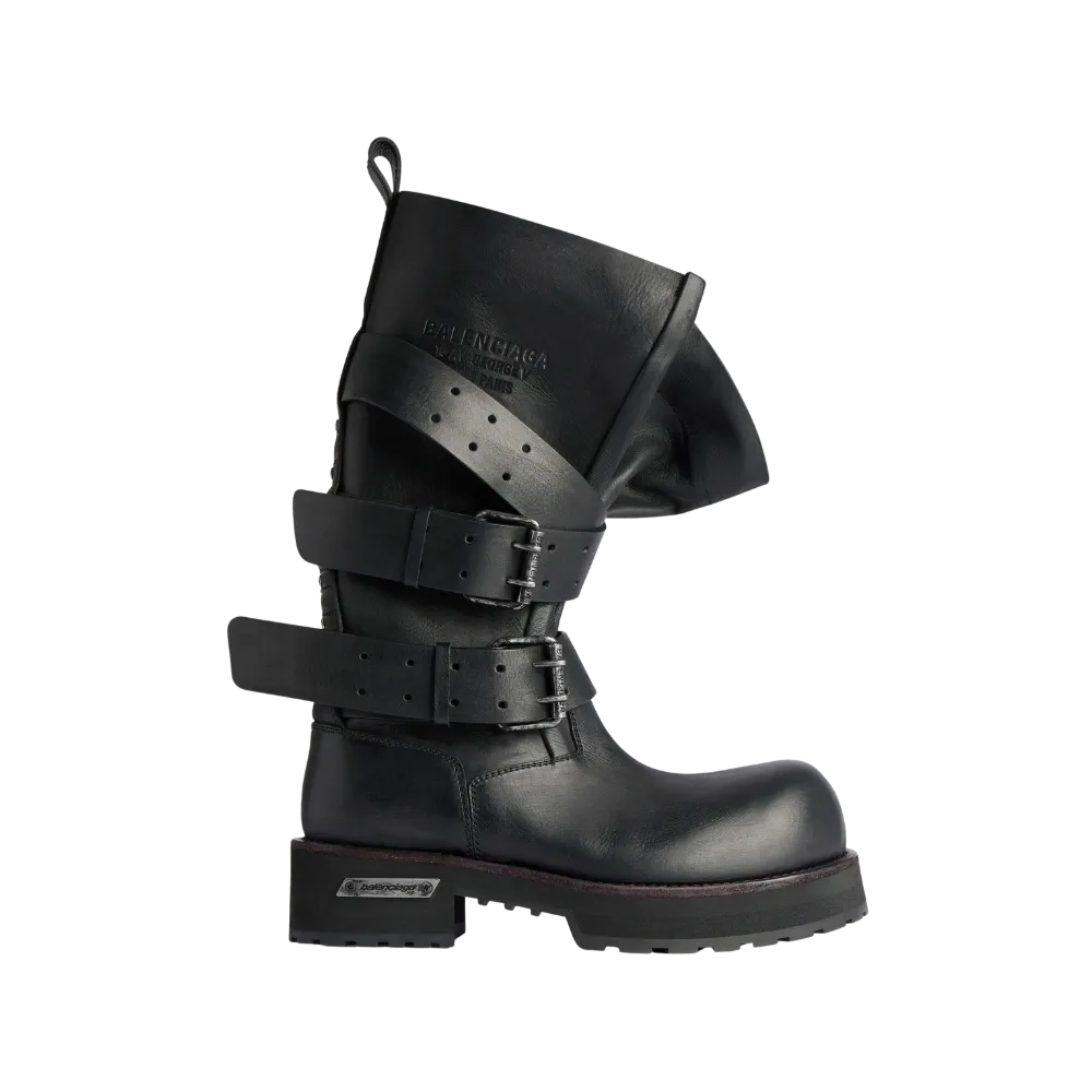 Balenciaga Venom High Boot In Black