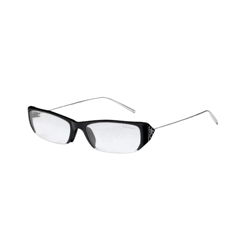 Prada Gentle Monster Collaboration Rectangular Optical Glasses Silver