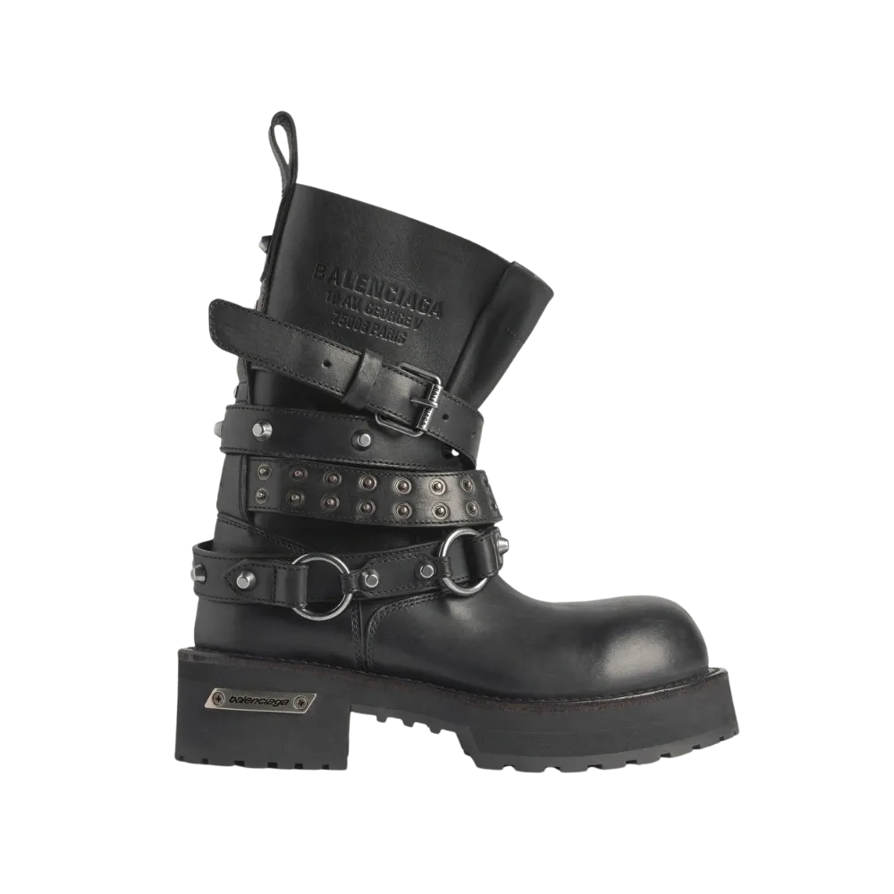 Balenciaga Venom City Bootie In Black