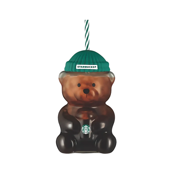 Starbucks Bear "Bearista" Glass Tumbler Cup
